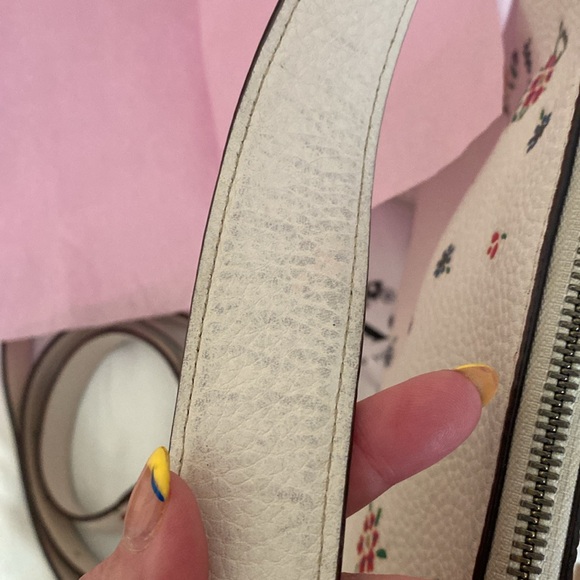 Coach Leather Bag with floral print - Picture 7 of 12
